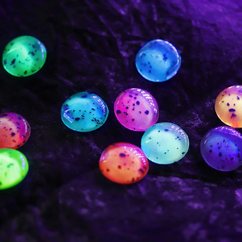 Egg Shell Effect Nail Gel Polish Clear Base Black Spot Luminous UV Gel Nail Polish For Nail Art Beauty