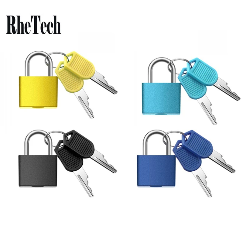 Suitcase Locks with Keys Small Metal Padlocks Multicolor Luggage Travel Mini Locks Tiny Lock and Key Keyed Padlocks