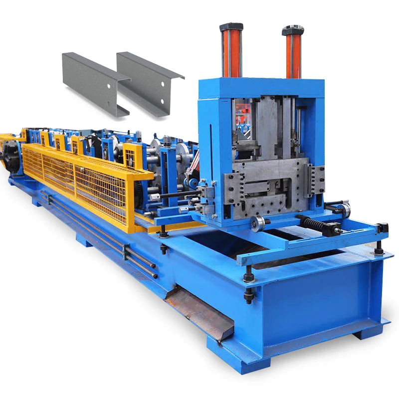 2020 hot Full automatic c z u section steel profile shaped light purline roll forming