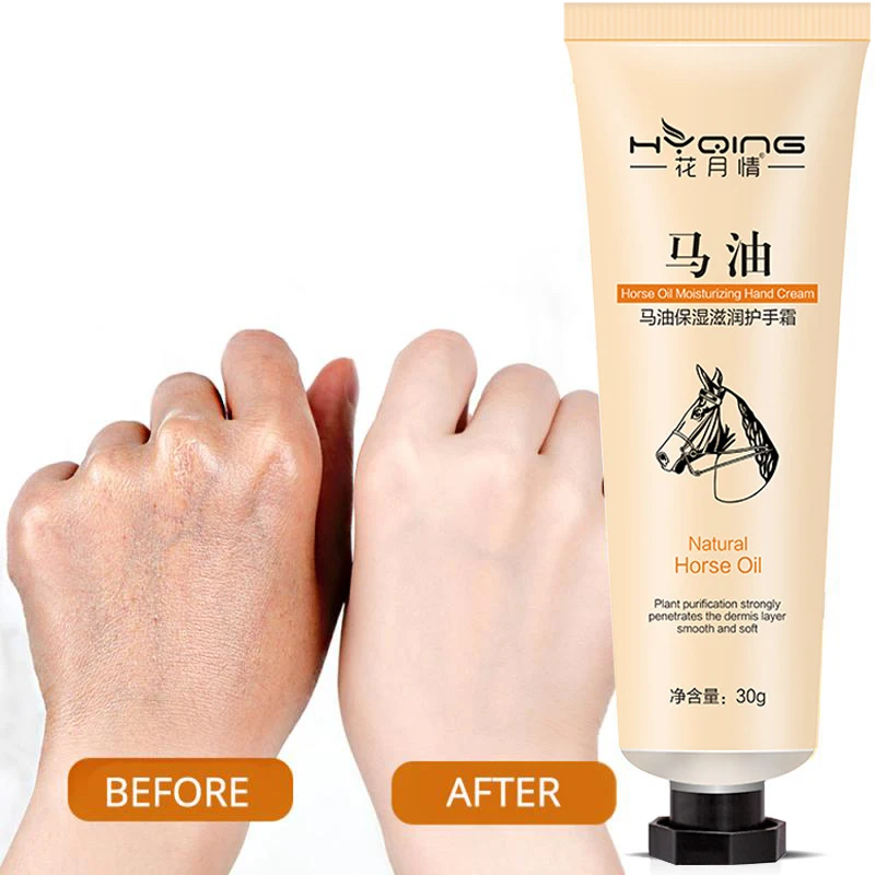Horse Oil Repair Hand Cream Anti-Aging Soft Hand cream Whitening Moisturizing winter Hand Cream For Women Skin Care Treatment