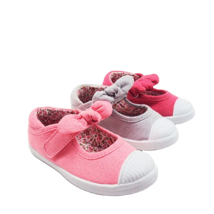 Girls canvas shoes Kids walking casual shoes Children simple style cloth school shoes