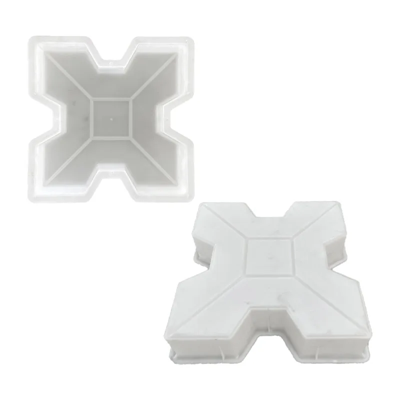 Four corner grass planting X-type lawn brick parking lot mold lawn municipal plastic mold