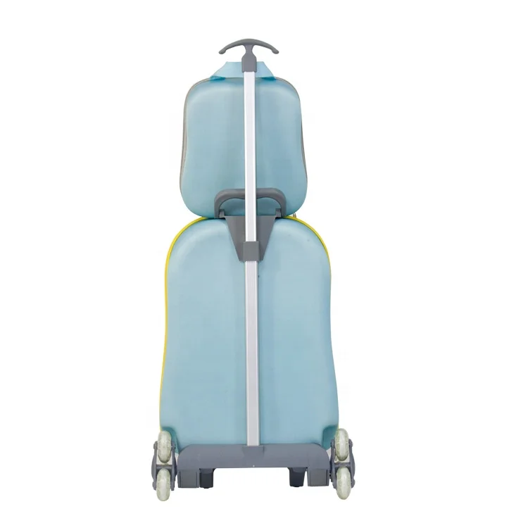 EVA 16 inch climbing stairs trolley case children luggage set with lunch bag school bag