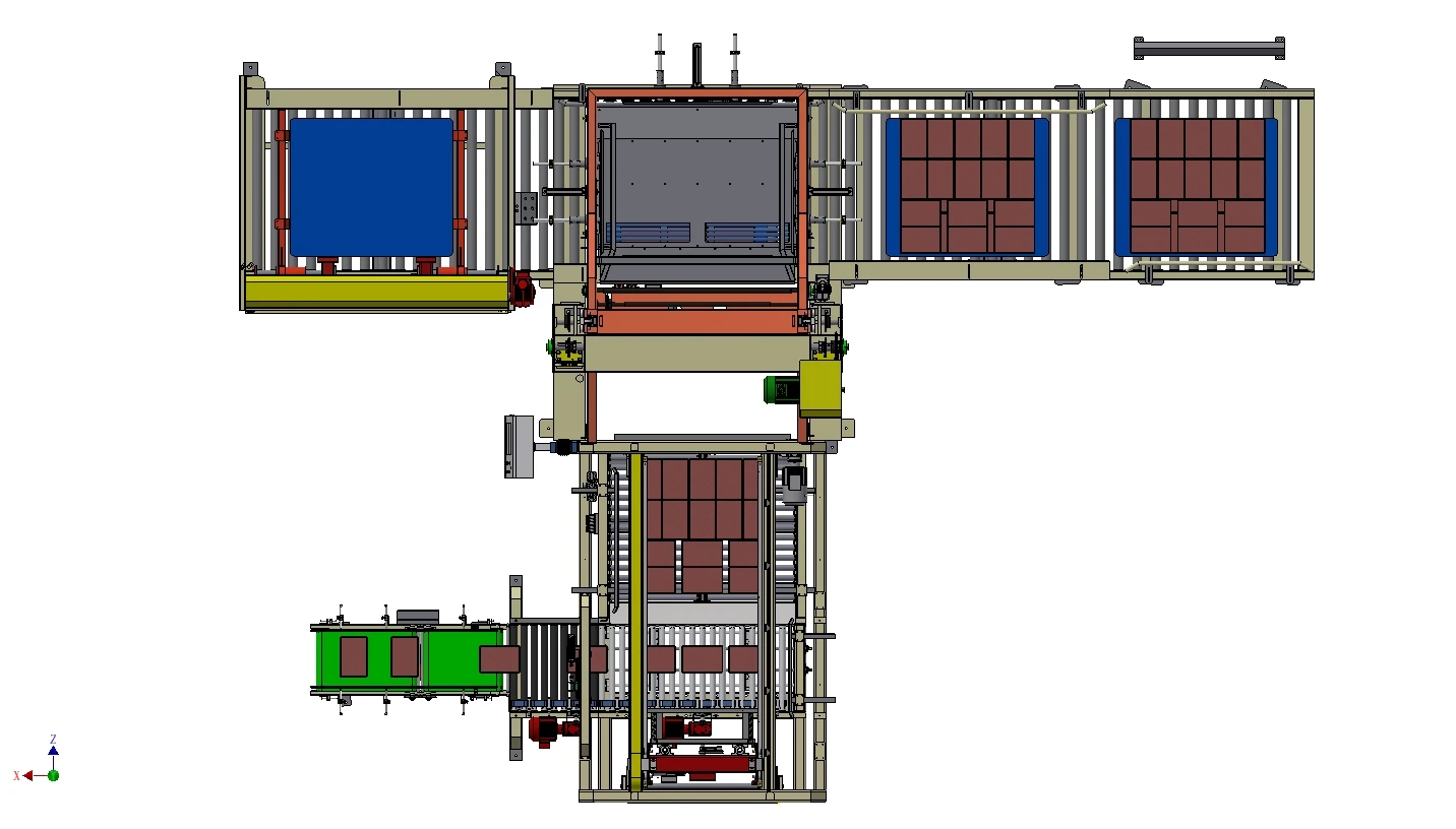 Good price full automatic palletizer for PET bottle film shrinking carton packaging