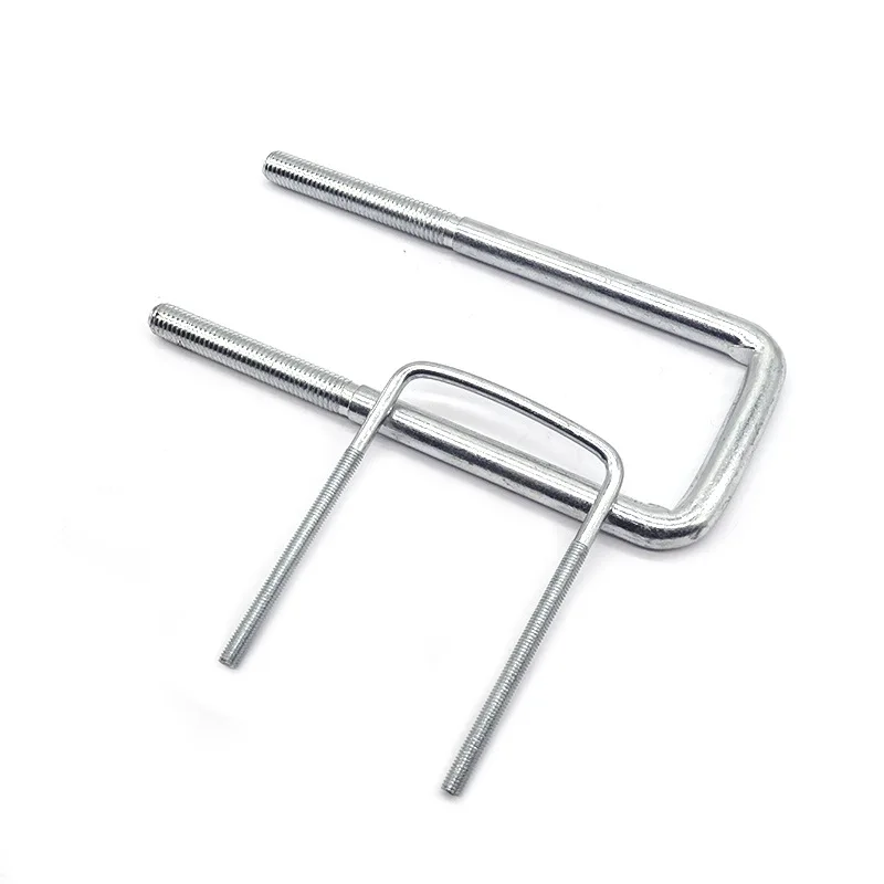 Round Bend U-BOLT Zinc Plated Steel Stainless Steel Square Clamp With Baffle New Pipe U-clamp