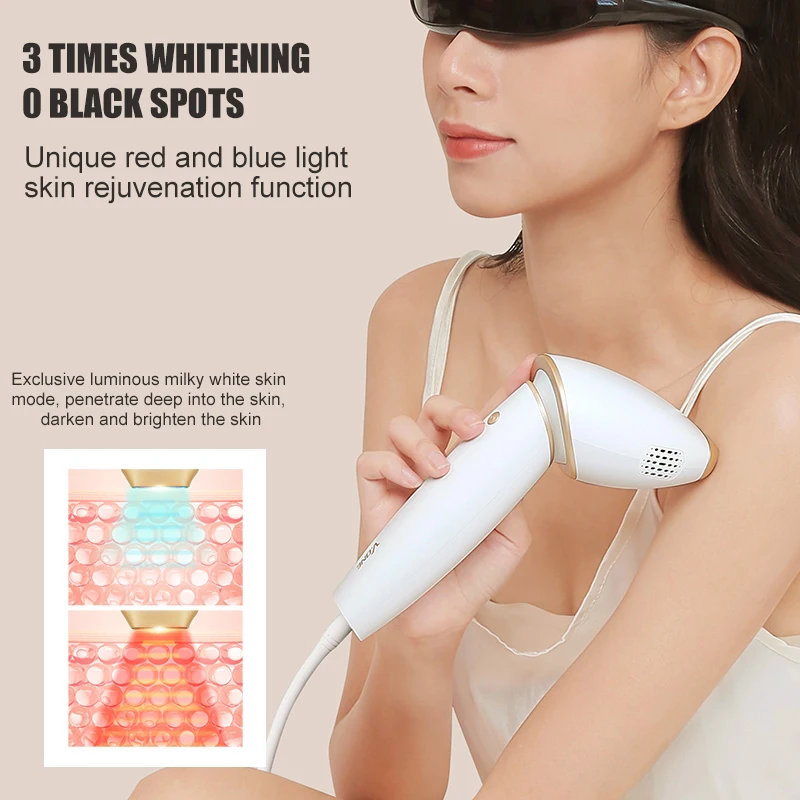 portable home use laser hair remover device permanent sapphire freezing point hair removal device