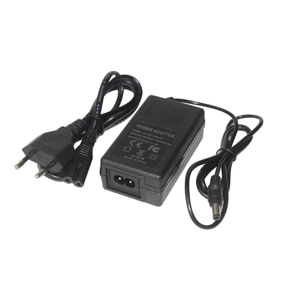 EU UK US AC Wall Plug to DC 5.5*2.1mm 15V 12V 9V 5V Power adaptor 3A 2A 1.5A 1A 0.5A Adapter