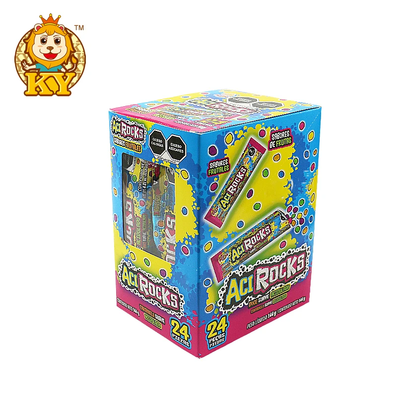 Wholesale oem sour mixed fruity flavor rainbow gummy chewing candy