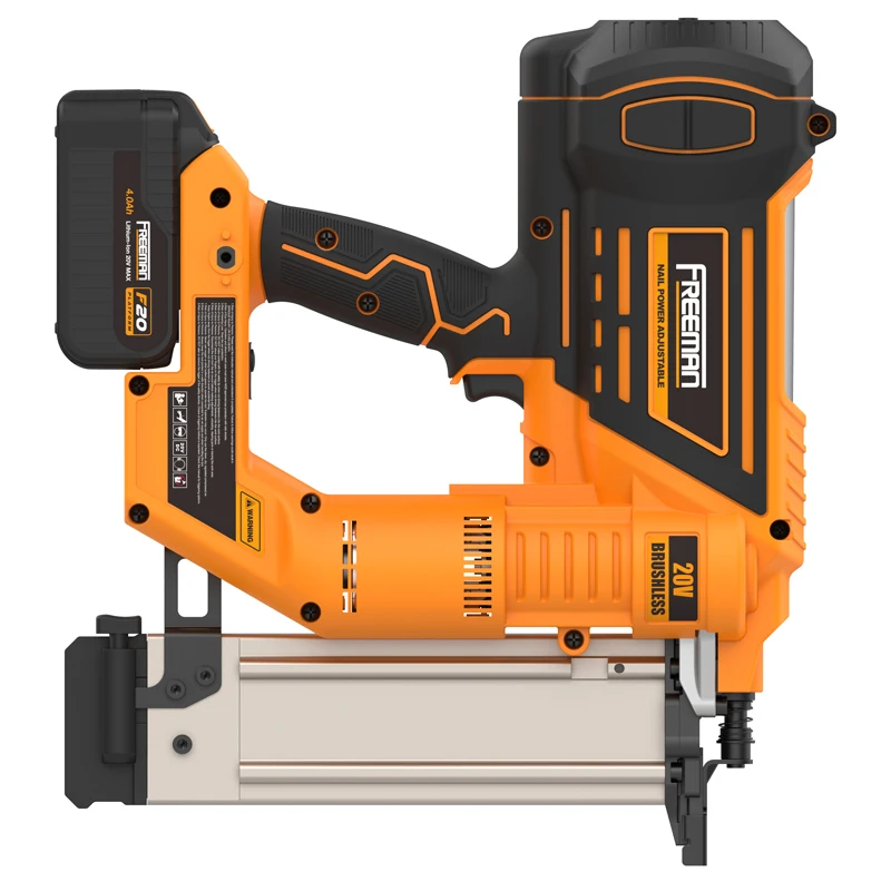 Freeman 20V Battery Powered ST64 Nail Machine Gun Heavy Duty Electric Cordless Concrete T Nailer for Cement