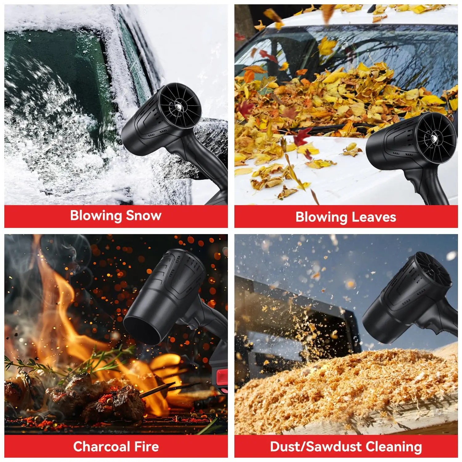 Leaf Blower Cordless with Battery 20000RPM 150MPH Air Blower for Car Wash nflatables Blowing Leaves and Dust