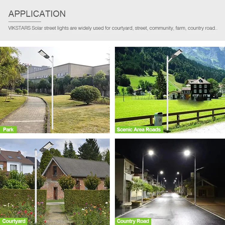 100W 200W 300W New Integrated Solar Energy Street Lights With Pole For Sales Public Yard Lighting Lamp