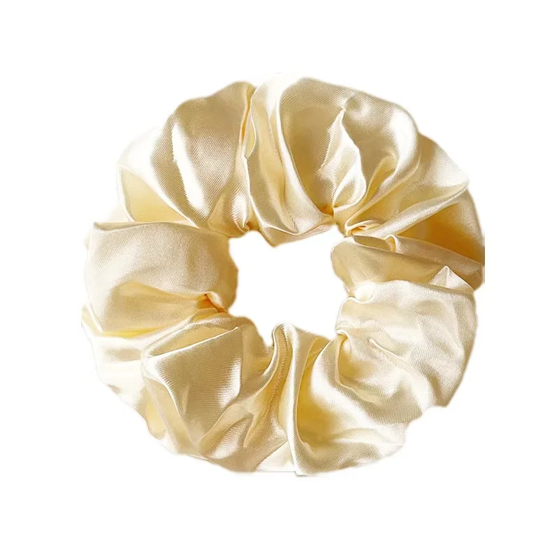 French Satin Hair Loop Korean Minimalist Retro Dance Headdress Women Girls Tie Hair Rope