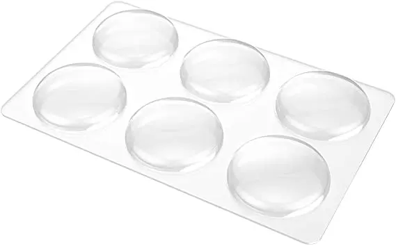 Quiet Transparent Round Soft Rubber Wall Protector Self Adhesive Door Handle Bumper Door Knob Wall Shield Stopper