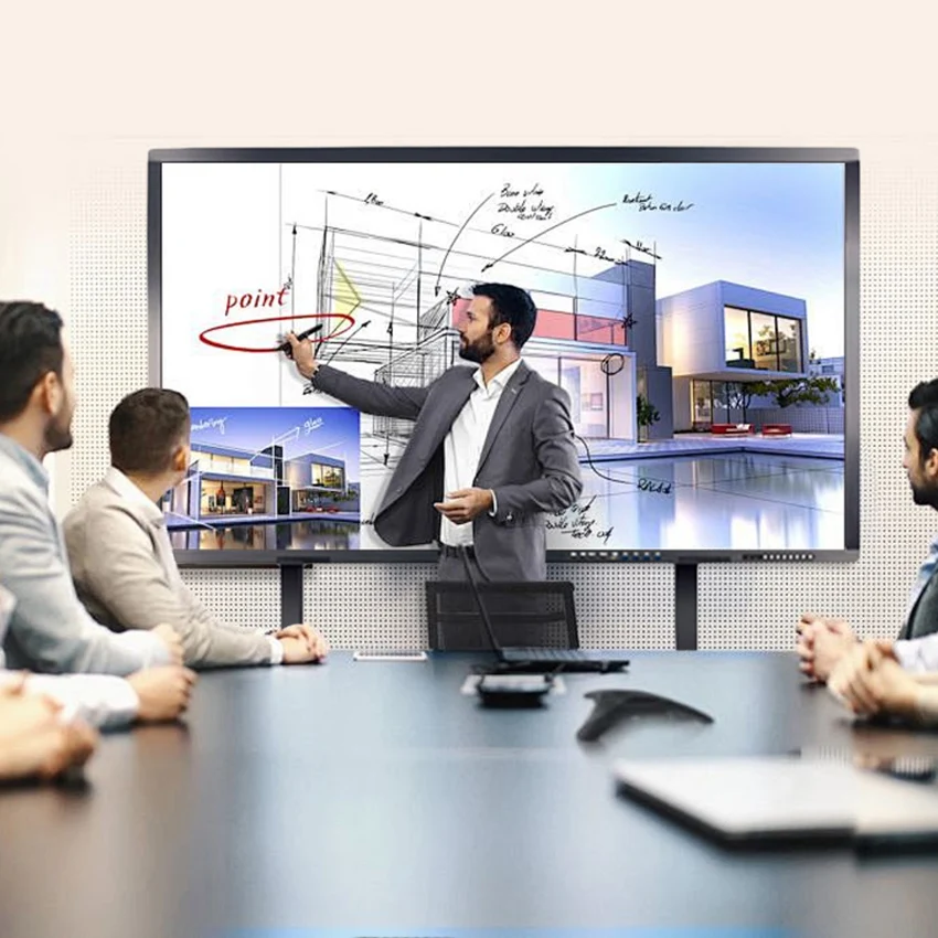 4K Android/win 65 inch Interactive Smart board Multi Touch Screen Interactive Whiteboard Computer
