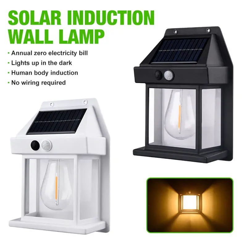 Solar Induction Tungsten Wall Light Lamp