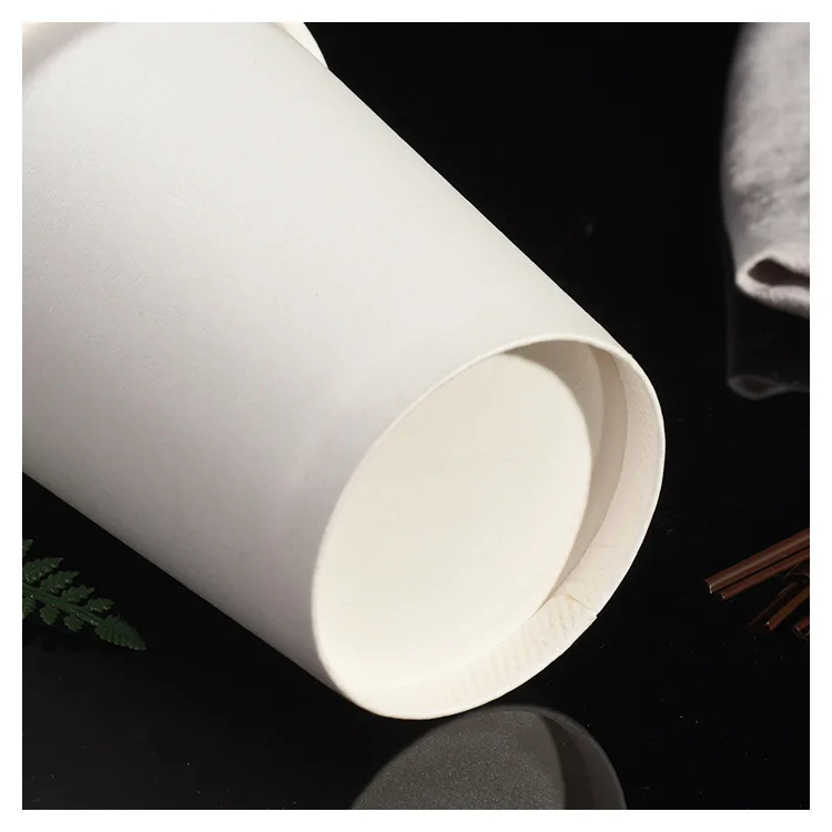 custom single wall ice cream plastic paper cup raw materials paper cups with lid