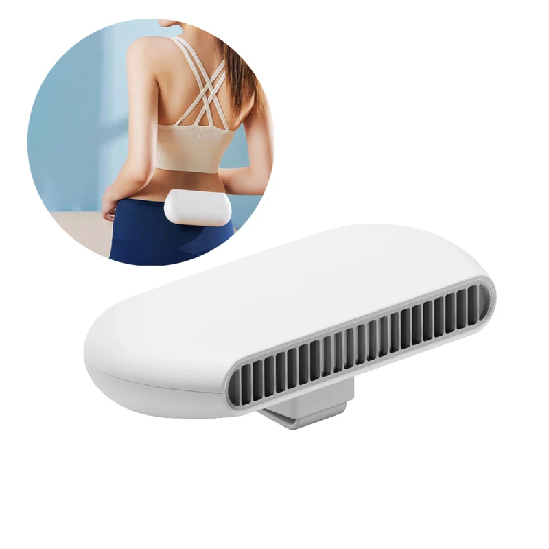 Portable Waist Clip Fan with 2 in 1 Detachable Foldable Stand Mini Personal Body Belt Fan for Outdoor Sports