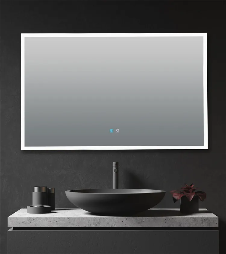 High quality touch LED light mirror bathroom portable  Anti-fog illuminated cosmetic led mirror