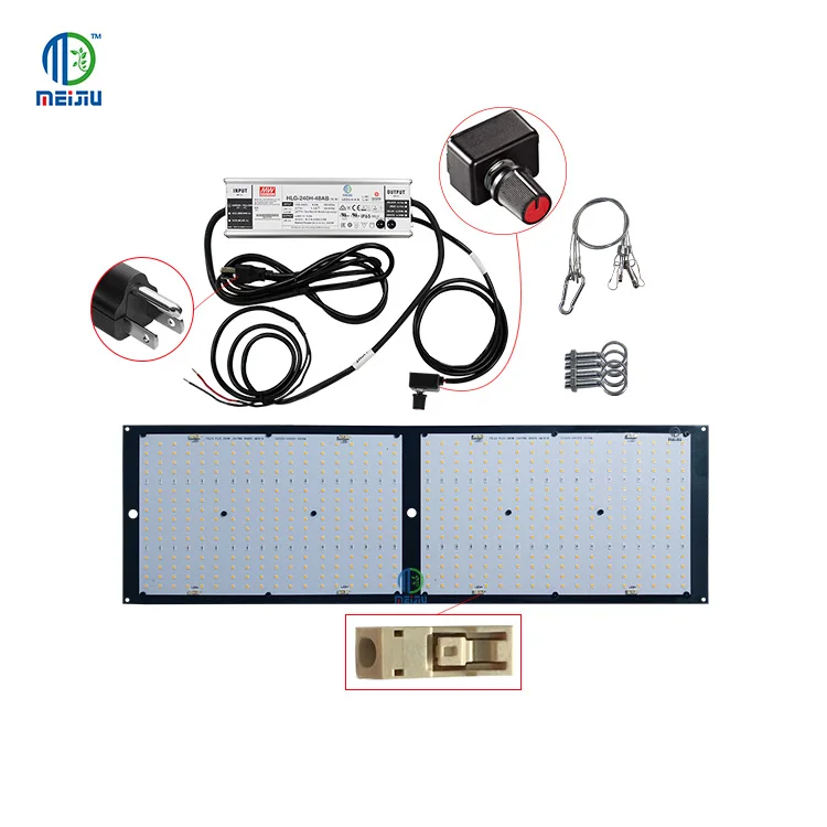 Meijiu Led Grow Light, Brave Troops QB288 Samsung LM301B/LM301H Mix Red 660nm Veg Bloom Indoor Medical Plants/