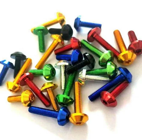 DIN912 hex head color titanium screw Cup head titanium alloy bolt