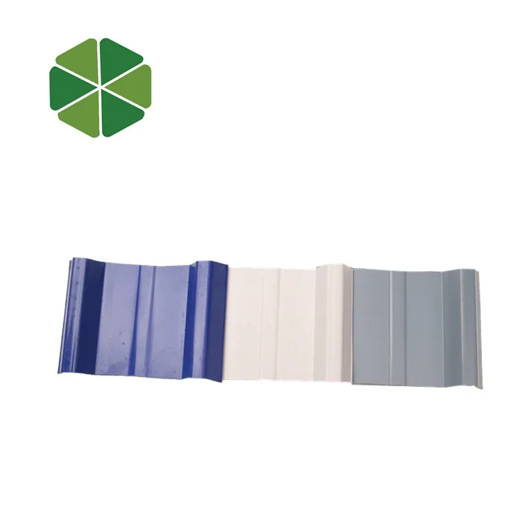 Heat Resistant Roof Sheet Color Lasting Pvc Plastic Roof Tile Construction Material Pvc