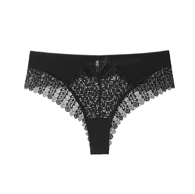 2024 Wholesale Mix Women Lace Cotton Panties Underwear 4 Colors Sports Yoga Sexy Lace Nylon Seamless Large Size Triangle Panties