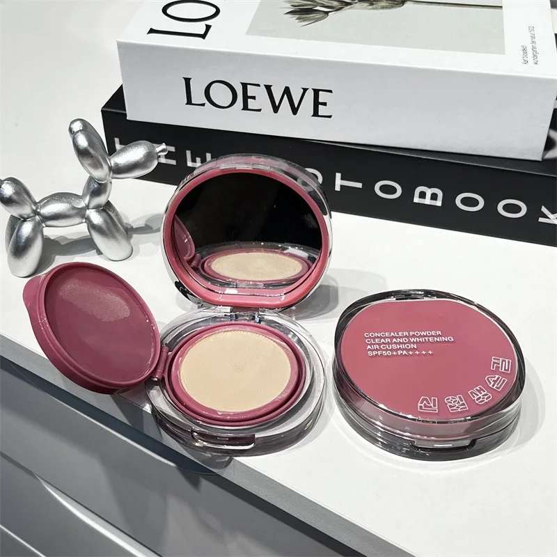 High Coverage Foundation Cushion Compact Facial Sunscreen Concealer  Waterproof SPF50+ BB Cream