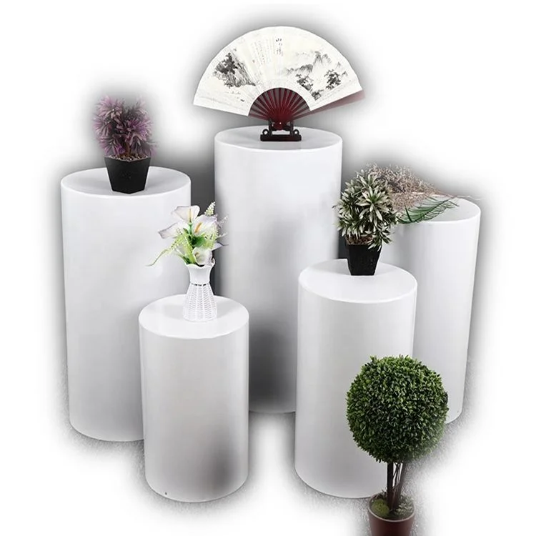Supplies column white pedestal display acrylic round plinth Event wedding flower stand for wedding marriage party decoration