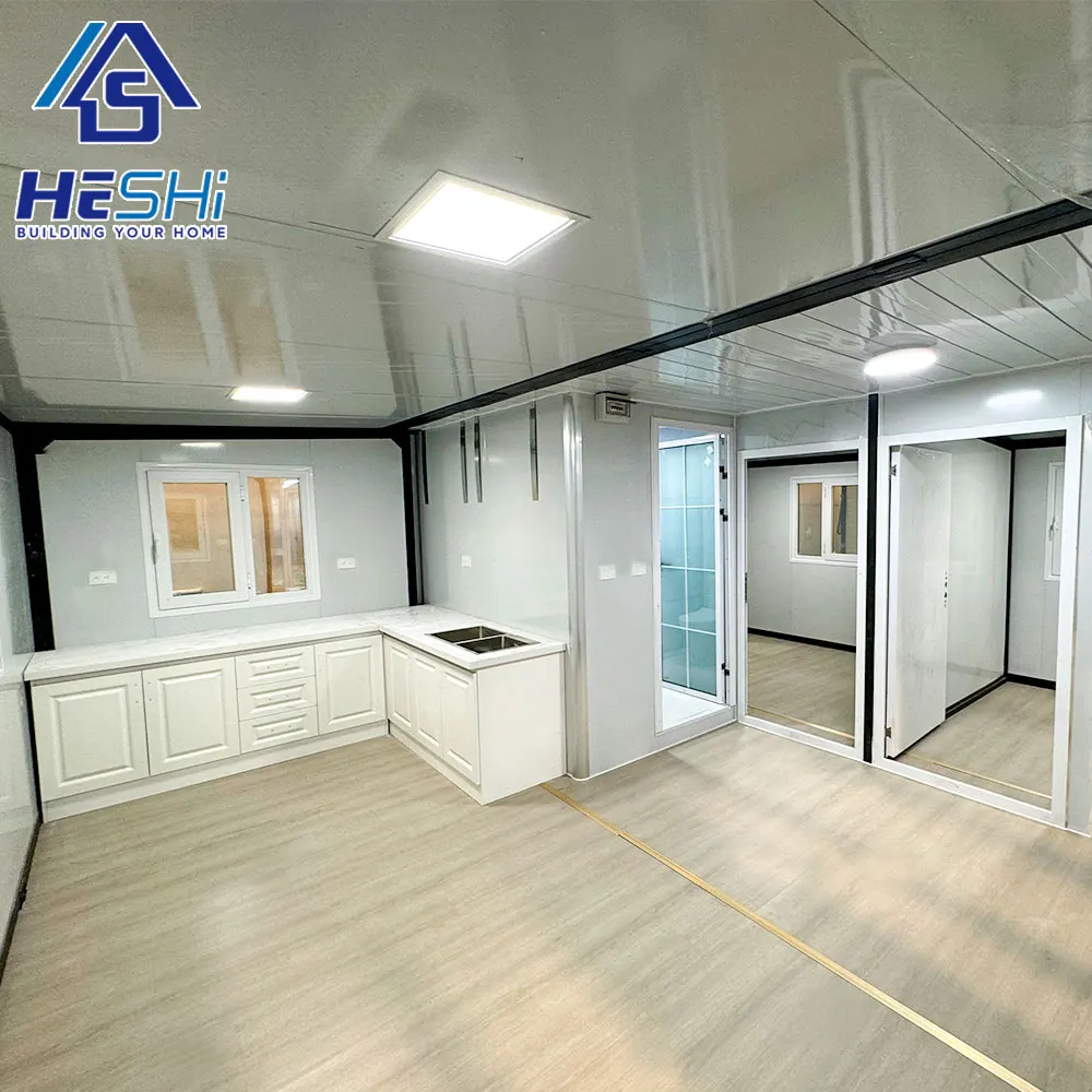 Ready Made 2 Bedrooms Prefabricated Luxury Portable Villa Granny Flat 20Ft Expandable Container House Prefab Mobile Home