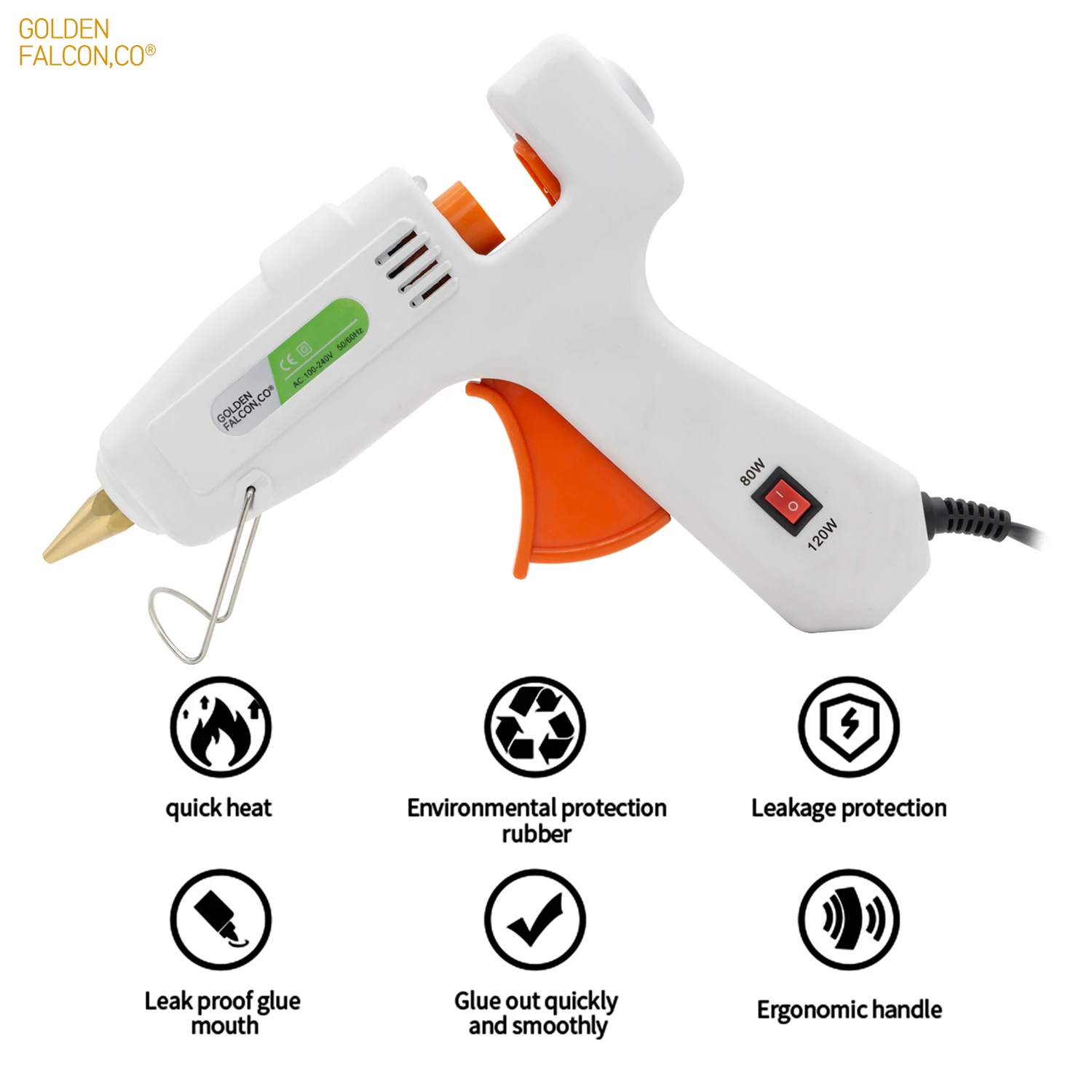 120W Hot melt glue gun Electric Heat Temperature Tool for DIY Home Quick Repair