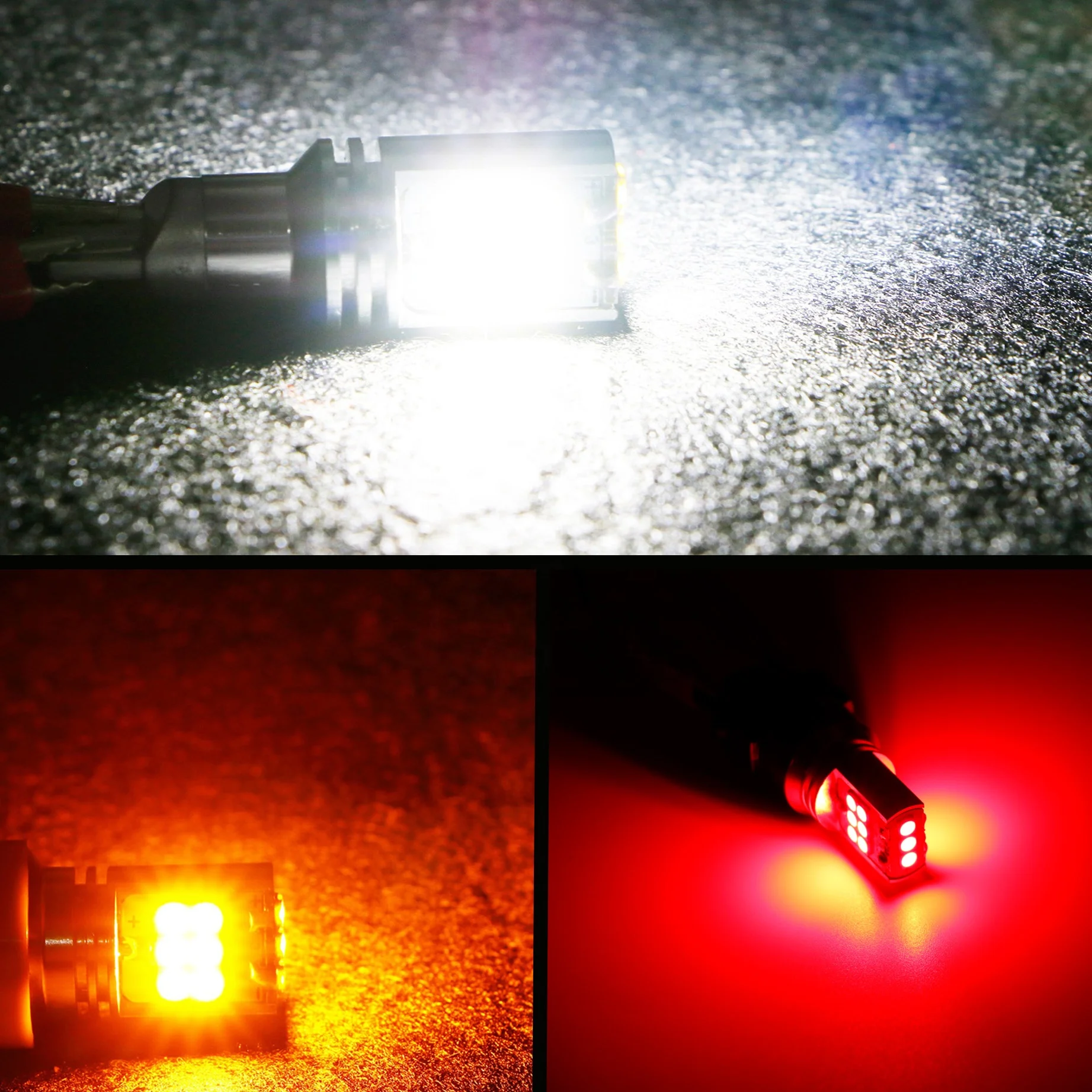 Стробоскопическая вспышка T20 LED P21/5W BAY15D 1157 3157 ba15s 7443 3030 15SMD Автомобильная Тормозная