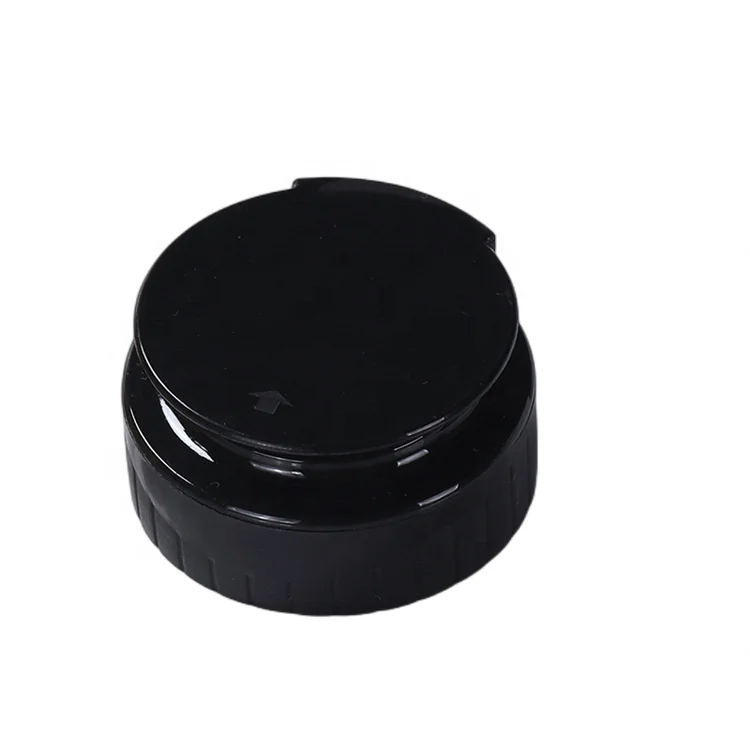 Factory Hot Sale 38/400 Ribbed Skirt Food Grade Leak-proof Bottle Flip Top Cap With Pressure Sensitive Liner