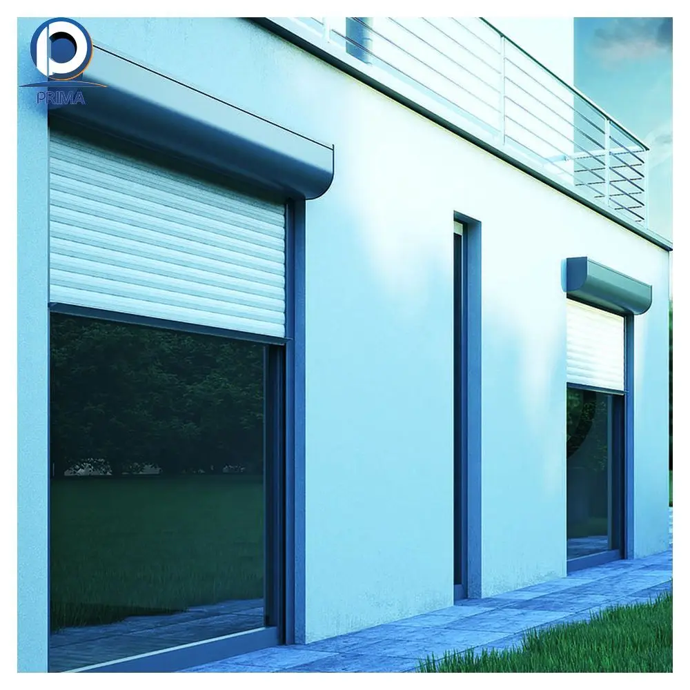Prima Aluminum alloy Automatic Roller Shield Shutters Window Awning Insulation Rolling Roof Mounted Window Shutters