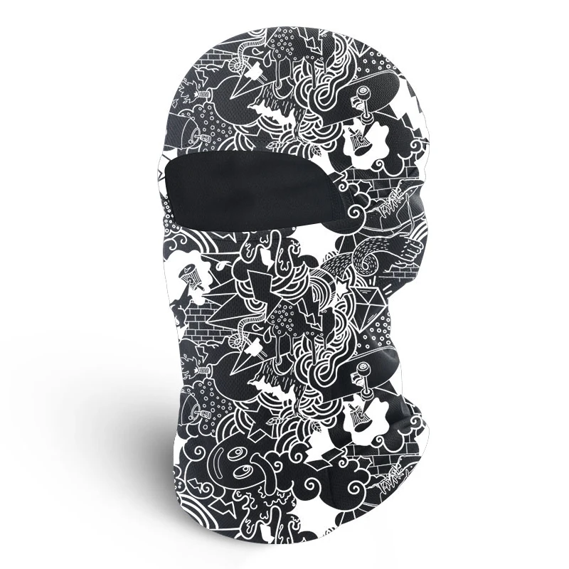 Custom UV Protection Men Women Sun Hood Windproof Ski Cycling Full Face Mask Motorcycle Balaclava
