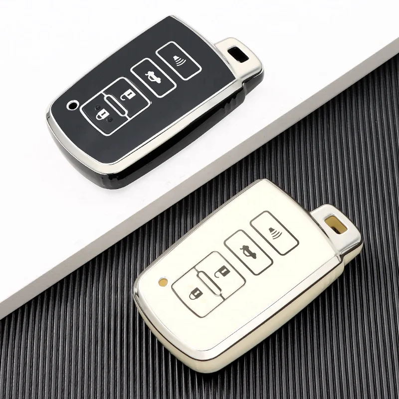 New TPU Car Key Case Cover For Toyota Corolla Camry RAV4 Highlander Auris CHR Avalon Land Cruiser Holder Fob Keyless