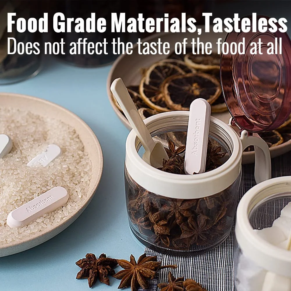 Natural Diatomite Drying Strip Food Safty and Reusable Desiccant Packs Hygroscopic and moisture for Food or Pet Food Storage