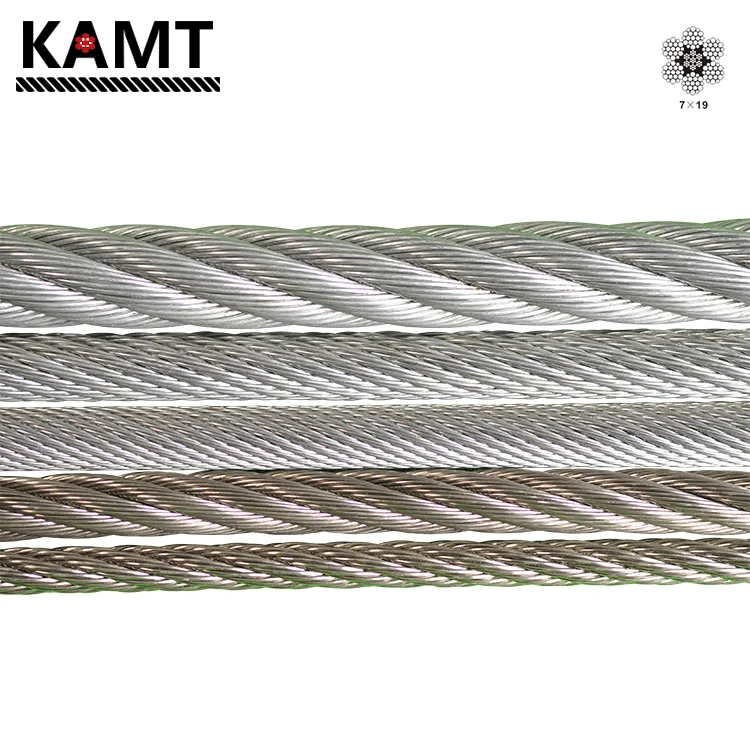 New Product  7x7/7x19 Plastic Sheathed Pvc/pp/pe/pu/nylon Coated Aircraft Cable Wire Rope Vinyl Coated Aircraft Cable