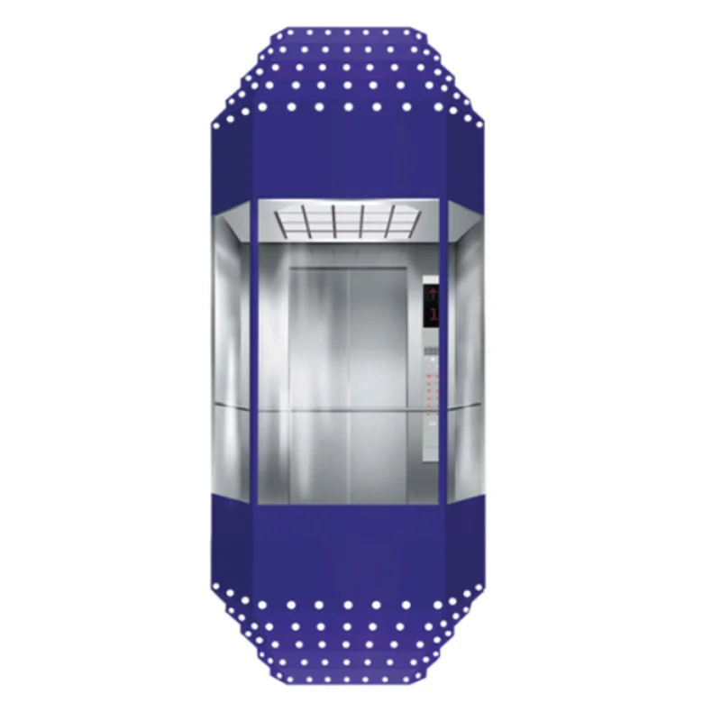 Outside outdoor Round Capsule Elevator  Panoramic Sightseeing Observation Glass Lift with great price