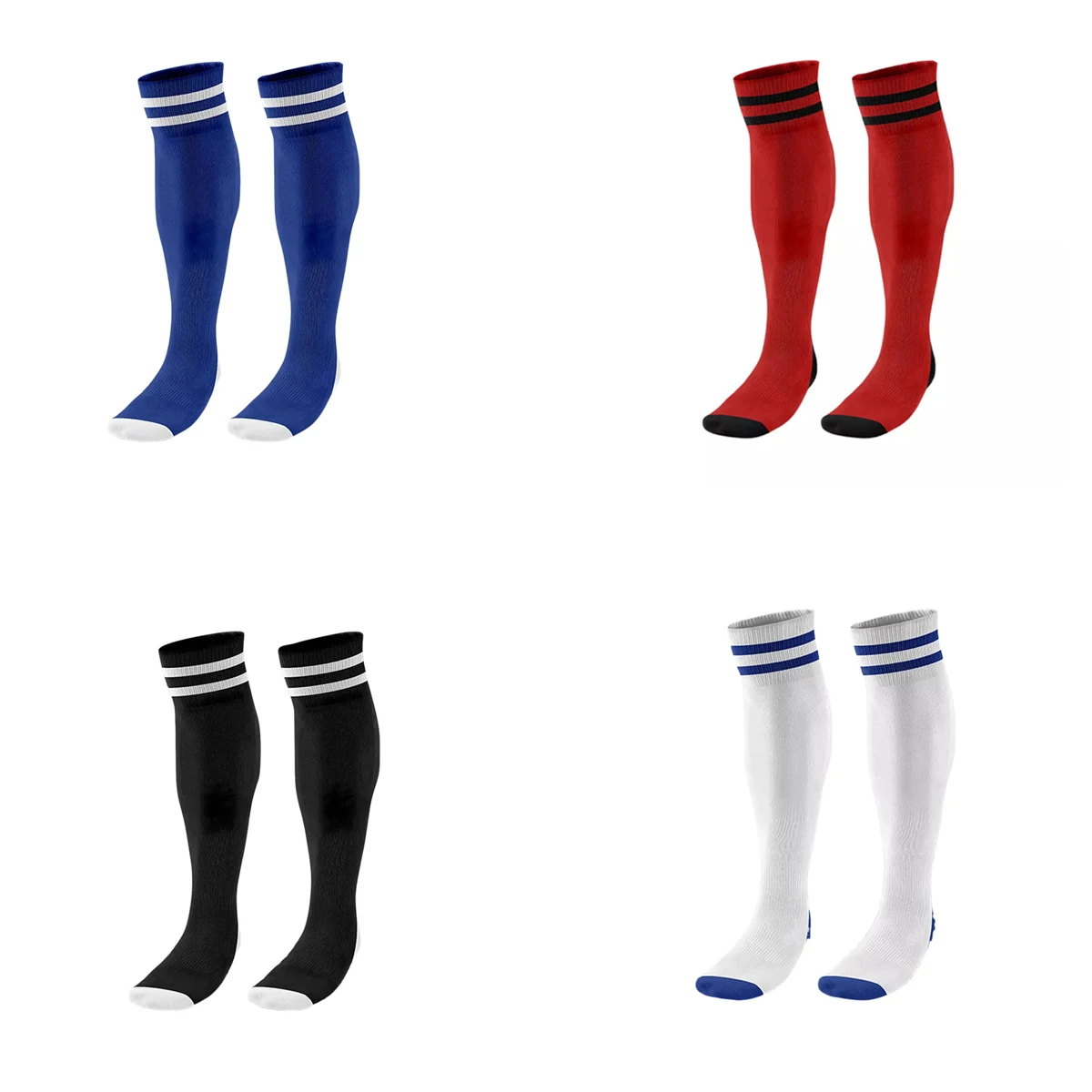 New Long Soccer Socks Chinlon Material Popular High Quality Football Socks 2024 Hot Sale Model Breathable Socks