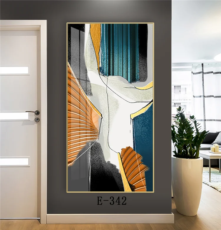 Wholesale porch decorative painting beautifully Crystal Porcelain glass 3D Painting suppliers