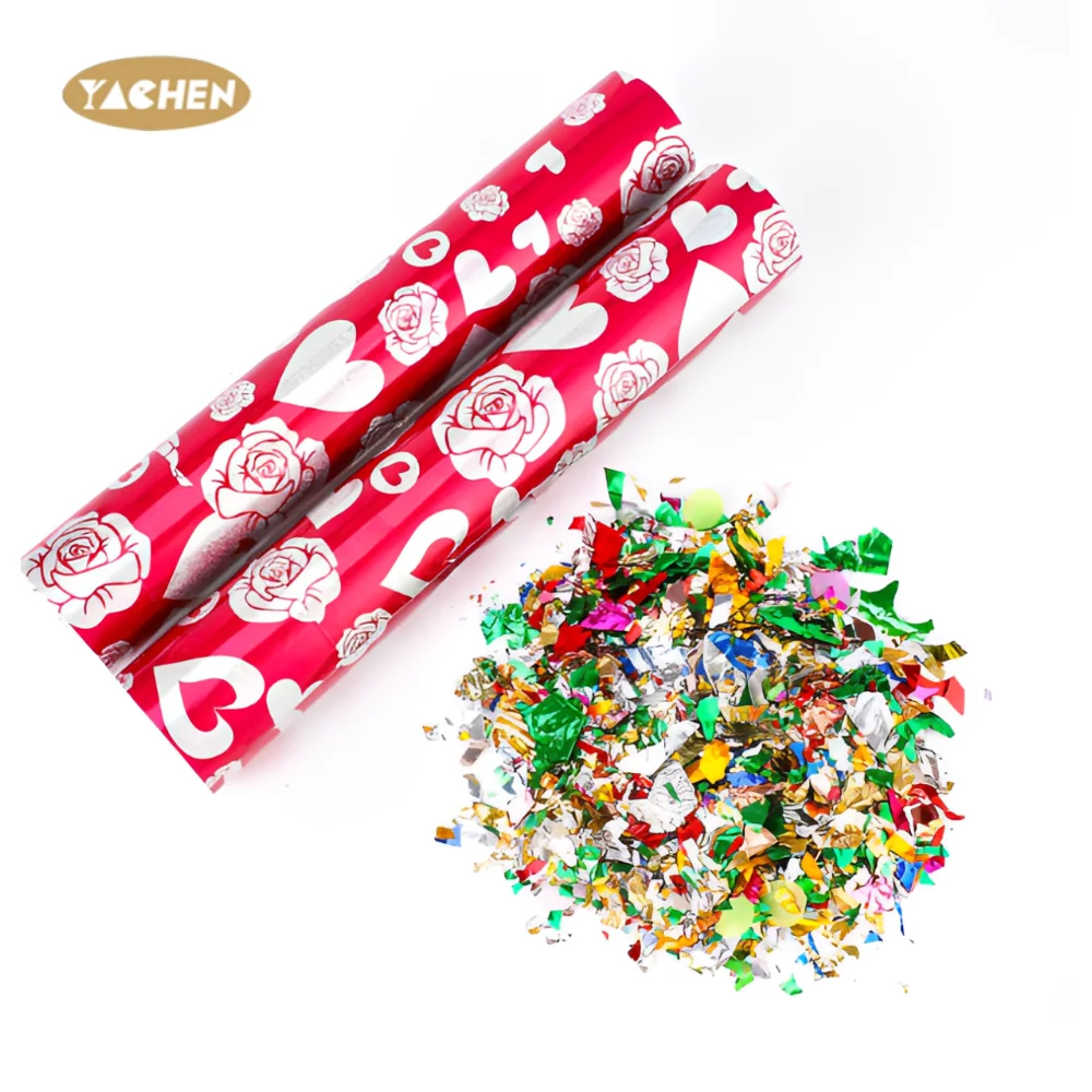 YACHEN Laser Fireworks Confetti Cannon Party Poppers Multi-Color Birthday Wedding Events Party Decoration Supplies