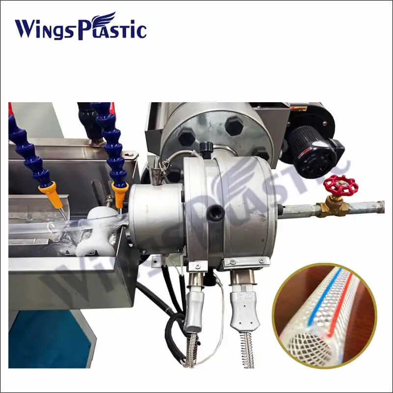 Plastic PVC Fiber Reinforced HDPE Spiral Corrugated Polypropylene Pipe Machine Produce Production Line