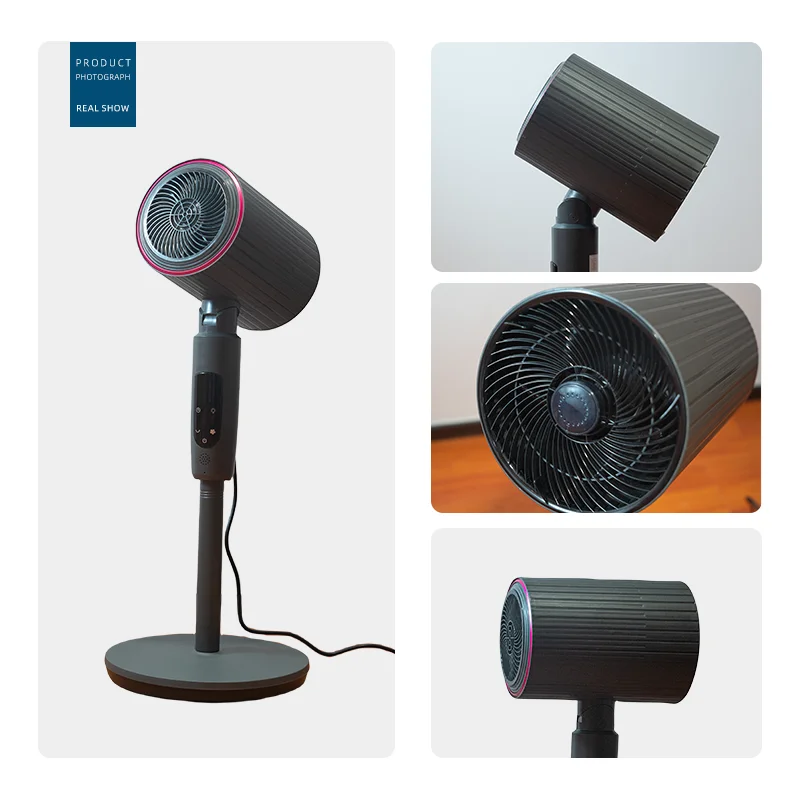 portable electronic aromatherapy fan voice control standing fan height adjustable air circulator fan air purifier