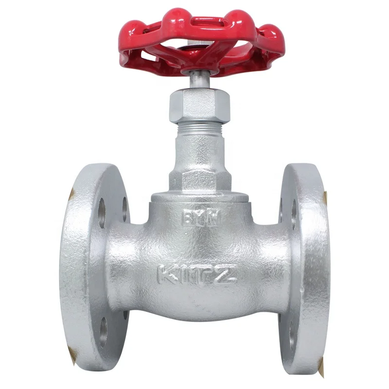 KITZ brand originated in Japan 10SJBF 10K Ductile iron Globe valves with disc flanged ends for steam