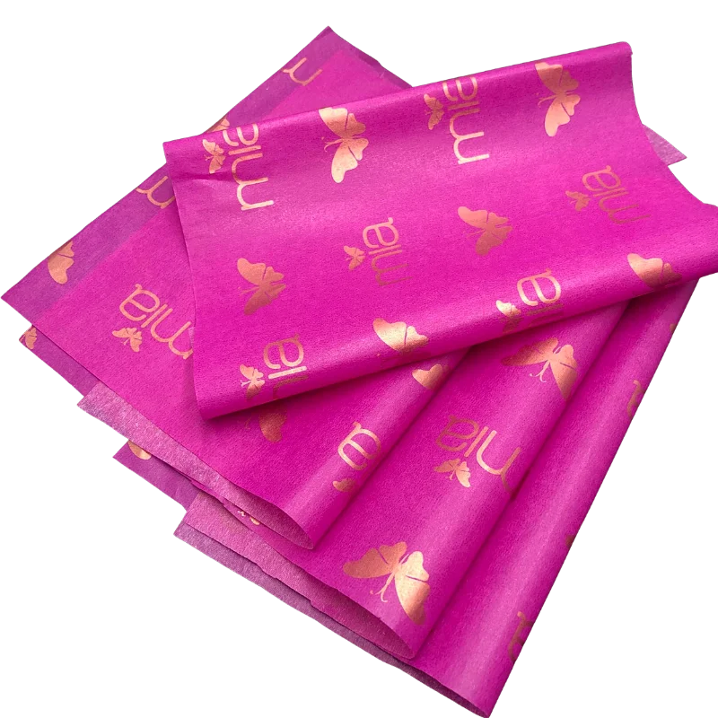 20x30 Purple 17gsm Shoes Packing Acid Free Tissue Paper For Clothes Customised Tissue Paper Packaging