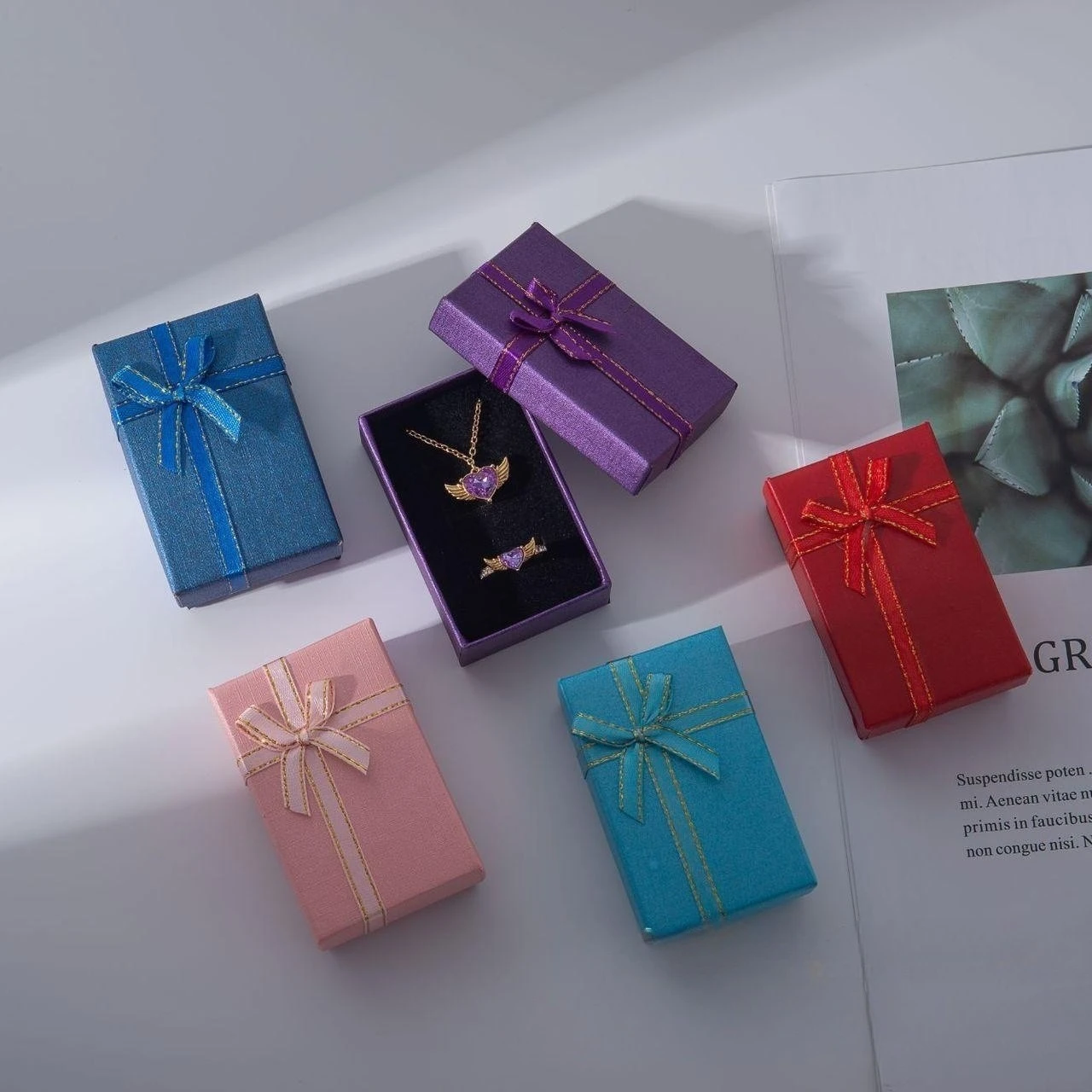 practical luxury wholesale ring multipurpose jewelry box custom gift box low price