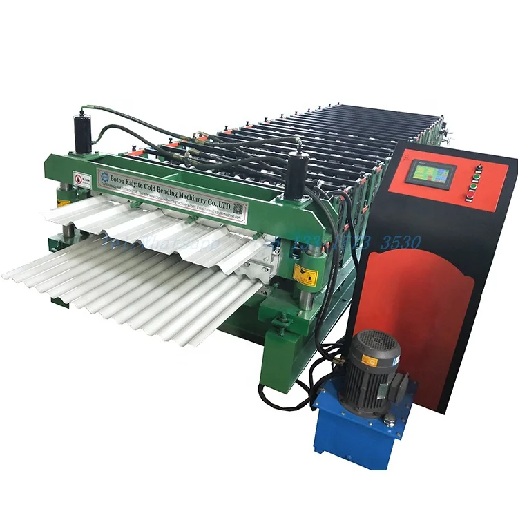 Trapezoidal roofing corrugated sheet double layer roll forming machine