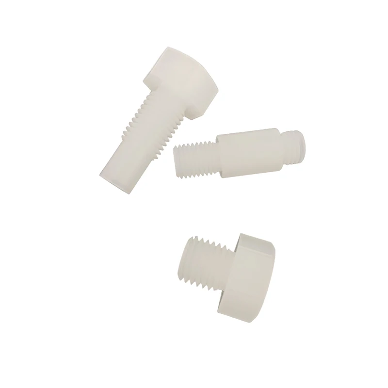 China Corrosion-resistant plastic screws outer hexagonal plastic PP PC screws,suitable for pharmaceutical chemical industry