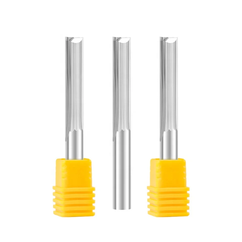 3.175mm 2 flute straight slot router bit Tungsten Carbide  End Mills CNC Router Engraving Bit for MDF cutting 1/8 inch endmill