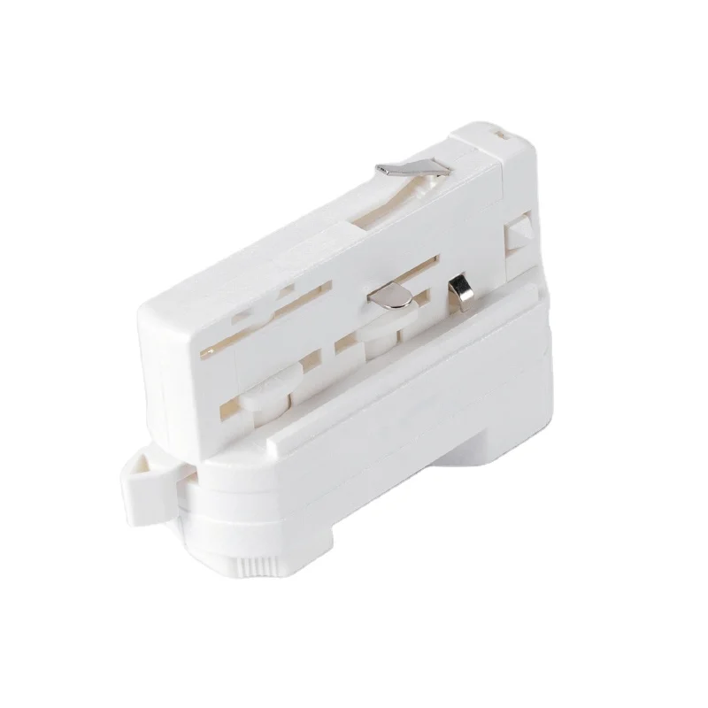 
POWERGEAR PRO-2440 2 circuits track system track adapter white black grey 4 wires led track light adaptor manufacturer 